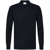 Profuomo - Luxury Poloshirt - Effen - Bruin - Lange Mouw