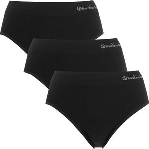 Comfortabel & Zijdezacht Bamboo Basics Belle - Bamboe Briefs (Multipack 3 stuks) Dames - Naadloos - Onderbroek - Ondergoed - Zwart - XXL