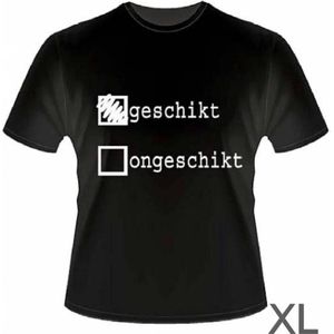 Funny slogan T-Shirt Maat XL - Geschikt