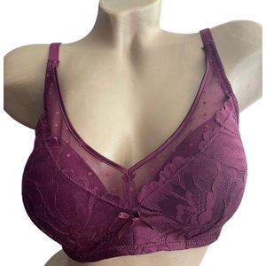 Beha voorgevormd zonder beugel 500014C - Maat 90C bordeaux
