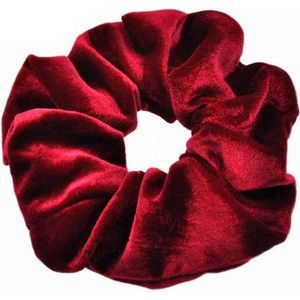 Scoby - Scrunchie - Fluwelen Scrunchie - Haarelastiek - Hair Accessory - Froesel - Elastiek - Bordeauxrood