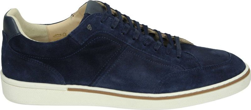 Van Bommel Sneakers Heren - Lage sneakers / Herenschoenen - Suède - SBM-10019 - Blauw - Maat 42