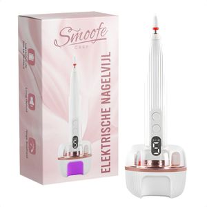 Smoofe Elektrische Nagelvijl Set voor Manicure & Pedicure - Incl UV Lamp Gelnagels - Nagelfrees 35000 RPM met Laadstation - Met Nagelborstel en 18 Opzetstukken