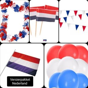 Feest / Versierpakket Nederland, EK, Holland, Voetbal, Eurosongfestival, Verjaardag, Themafeest, Geslaagd