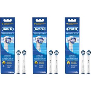 ORAL-B - Opzetborstels - PRECISION CLEAN - Elektrische tandenborstel borsteltjes - 6 PACK
