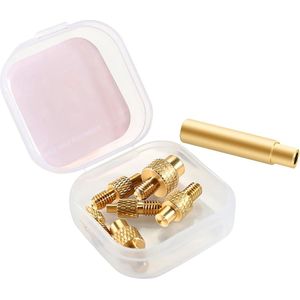 Soldering Tips Brass Melting Aid Screw Thread Insert Melting Thread Press Nuts 3D Printer Accessories for Universal 936 Soldering Iron Tip M2 (M2.5) / M3 / M4 / M5 / M6 / M8