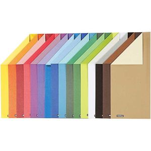 Color Bar Karton, A4, 210x297 mm, 250 gr, 16 div vellen/ 1 doos