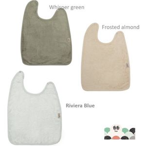 Timboo slabben XXL : Bamboe : Set van 3 : Frosted almond + riviera blue+ whisper green