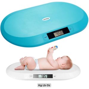 Prestara - Digitale Blauwe Weegschaal voor Baby's en Huisdieren – Tot 20 kg, Nauwkeurig en Gebruiksvriendelijk