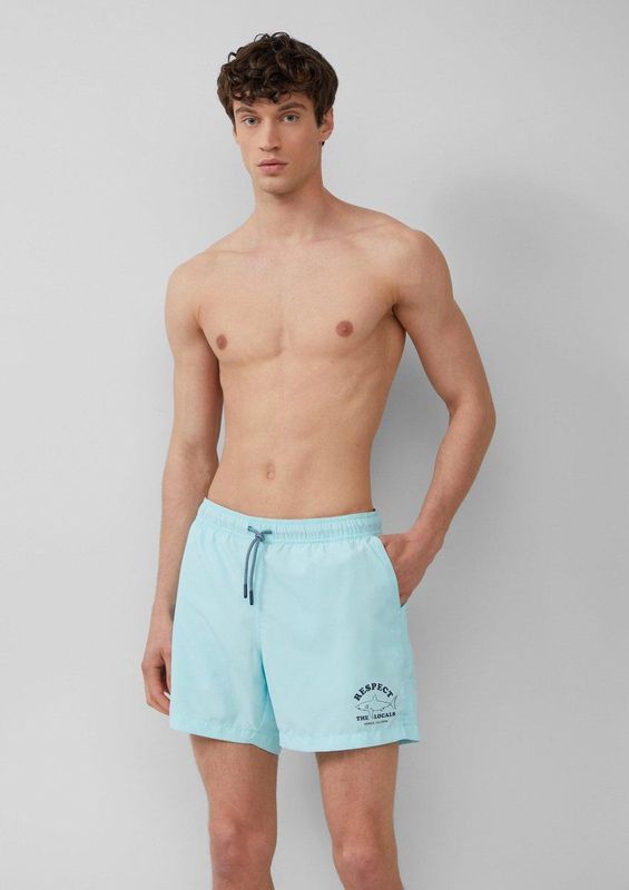 s.Oliver - Strandshort - Turquise - Zomerbroek met Elastische Band