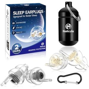 Oordopjes om te Slapen - 2 Paar, Gehoorbescherming en Ruisonderdrukking voor Volwassenen, Siliconen In-Ear Oordopjes voor Ontspanning en Concentratie