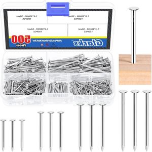 20/25/30/38mm Lengte Nail Assortiment Kit Zilveren Hangende Nails Houten Nails FotoWall Hanging