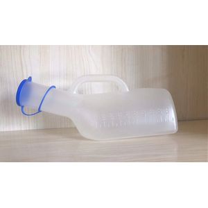 Urinefles - Plasfles - Urinaal - Voor Mannen - 1 liter inhoud - afsluitbaar. De meest verkochte plasfles van Europa!