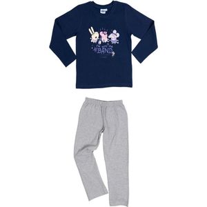 Peppa Pig - Pyjama - Grijs/Navy - Katoen