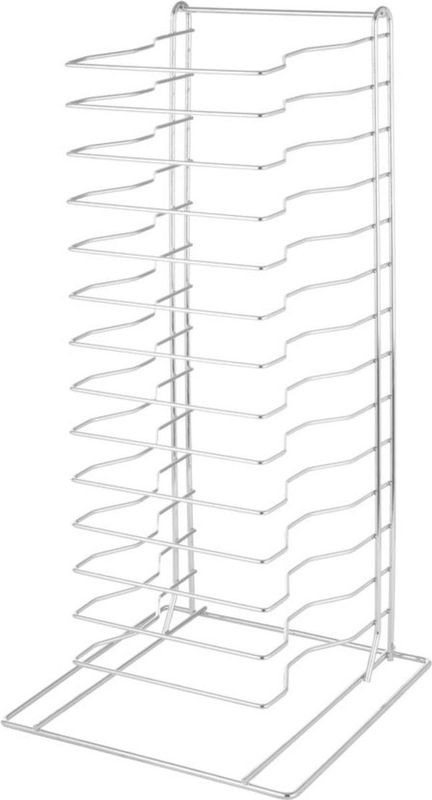 Hendi Pizzarek - Voor 14 Pizzaplaten / Pizzapannen - 30x30,5x(H)68cm