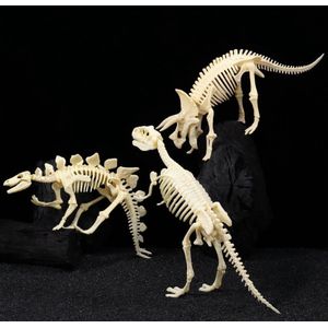 Ukenn Stegosaurus - Dinosaurus Bouwpakket - Fossiel - DIY - Replica Model - 15cm Groot - Speelgoed - Cadeau - Opgraving