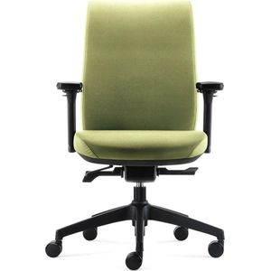 Offisk Orion green, luxe ergonomische bureaustoel, Arbo gecertificeerd, professioneel Donati mechaniek