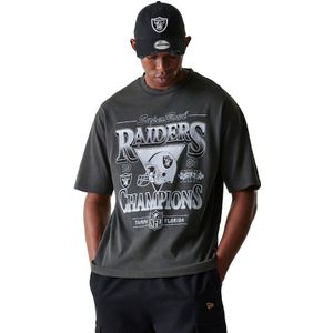 New Era - NFL Washed Super Bowl - T-shirt - Grijs - Oversized