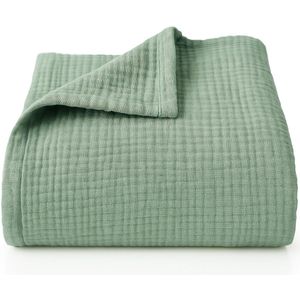 Blumtal Bedsprei Katoen Mousseline - OEKO-Tex gecertificeerd - Lichtgewicht sprei - 150 x 200 cm - Mintgroen