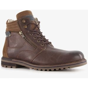 Van Beers leren heren veterboots bruin - Maat 40