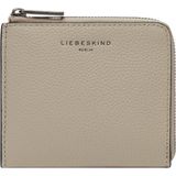 LIEBESKIND BERLIN Leren Kaarthoes Lou Small Pebble Nino Purse Stone Taupe