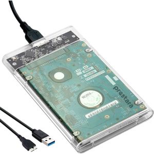 Transparante 2.5 Inch Harde Schijf Behuizing - USB 3.0 - SATA - HDD/SSD