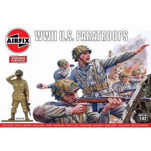 1:32 Airfix 02711V WWII U.S. Paratroops - Figures Plastic Modelbouwpakket
