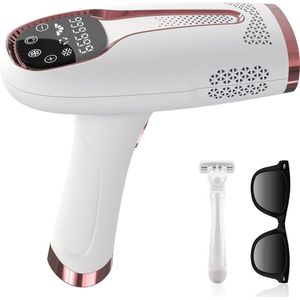 HAUSS SPOLE IPL Ontharingsapparaat-Laser Haarverwijderaar-Vijf Energieniveaus-Gezicht En Lichaam-Pijnloze Koeling-Compact Formaat-Kunststof-Wit