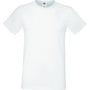 Fruit Of The Loom Heren Sofspun® T-shirt met korte mouwen (Wit)