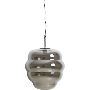 Light & Living Hanglamp Misty - Smoke Glas - 45x45x48cm - Modern - Hanglampen Eetkamer, Slaapkamer, Woonkamer