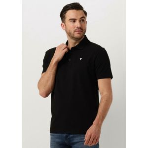 PURE PATH Pure Logo Polo With Chest Print Polo's & T-shirts Heren - Polo shirt - Zwart - Maat XS
