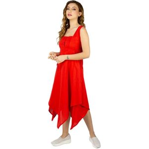 Aquatolia Dames Jurk, Plush Jurk - Rood