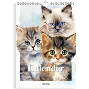 Fabrikten Verjaardagskalender - Katten - kleurrijk - A4