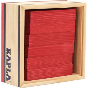 KAPLA - KAPLA Kleur - Constructiespeelgoed - Rood - 40 Plankjes