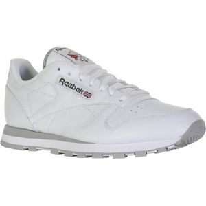 Reebok Classics Leather Sneakers voor Meisjes - Wit/Grijs - Maat 36