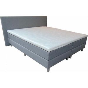 Slaaploods.nl Praag - Boxspring inclusief matras - 180x210 cm - Grijs