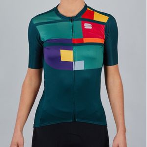 Sportful Fietsshirt korte mouwen Dames Groen  - IDEA W JERSEY SEA MOSS - M