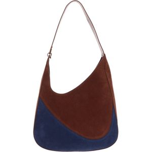 COCCINELLE Leren Schoudertas Zelda Patch Shoulderbag Mul. Mirtil / Brul Bruine