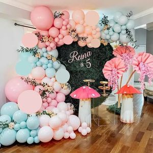 Versier plezier - Ballonnenset - Ballonnenboog - 105 delig - Mix pastel - Thema feest - Unicorn kleuren