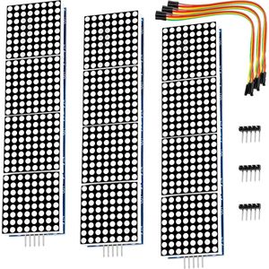 AZDelivery 3 x MAX7219 8x32 4 in 1 Dot Matrix LED Display Module compatibel met Arduino Inclusief E-Book!