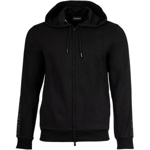 Emporio Armani - Sweatvest - Zwart - Met Ritssluiting en Capuchon