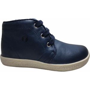 Falcotto effen lederen veter schoenen 1195 navy wit mt 25
