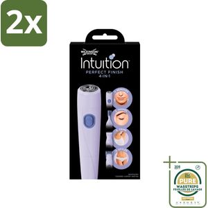 Wilkinson Sword - Trimmer - Intuition Perfect Finish 4-in-1 - Gezicht en Lichaam - 1 scheerapparaat - Voordeelverpakking - 2 stuks - Wenkbrauwtrimmer - Ontharingsapparaat