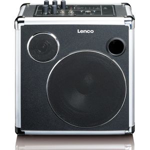 Lenco PA-46 - Draagbare Bluetooth Luidspreker - Zwart - 30W RMS - USB - SD - Batterij