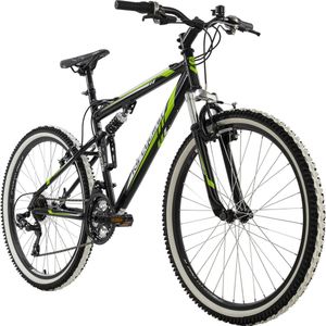 Ks Cycling Fiets Mountainbike Fully 26 inch Scrawler zwart - 51 cm