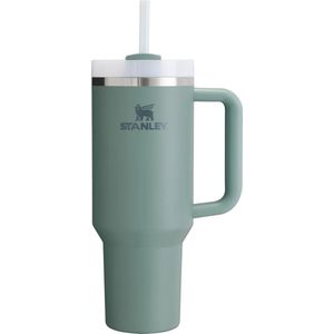 Stanley Quencher H2.0 Flowstate Tumbler - Shale - 1.2L - RVS - Stanley Cup met Rietje - Thermosbeker - Thermosfles - Beker - Drinkbeker - Drinkfles - Mug - Waterfles