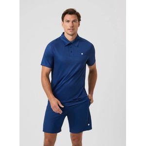 Björn Borg Ace Mesh Panel Tennis Polo Heren Estate Blue L