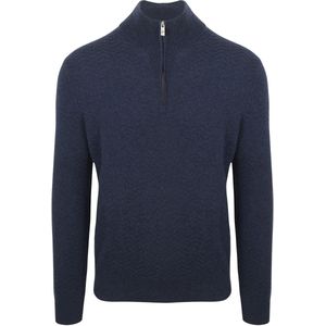 R2 Pullover Halfzip Weave Structure Navy - Maat M - Heren