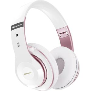 StayPowered Sound Hoofdtelefoon - Puur Geluid, Eindeloos Comfort - 6 EQ-Modi - 65 Uur Speeltijd - Bluetooth 5.3 - Ingebouwde HD-Microfoon - Dual-Modus - Superlicht & Verstelbaar - Wit - Levering Sneller dan Aangegeven!