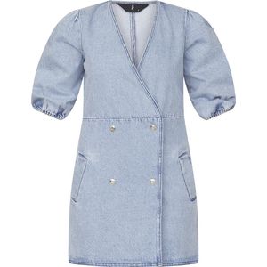 SISTERS POINT Otita-dr Dames Dress - L. blue Wash - Maat XS